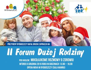 II Forum Dużej Rodziny odbędzie się 6 grudnia 2016 r.